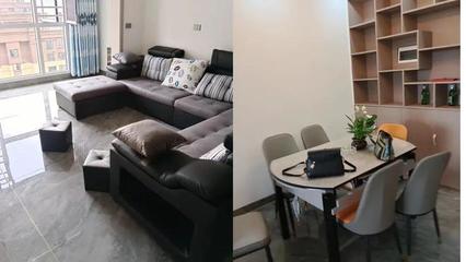 家具家電齊全!街心花園3室2廳精裝房出租!